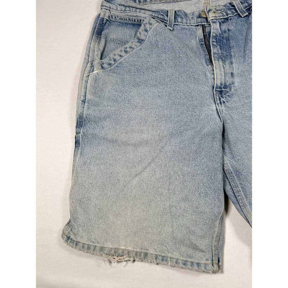 Polo Jeans Co Ralph Lauren Shorts Mens 36 Blue Denim Carpenter Cargo Workwear